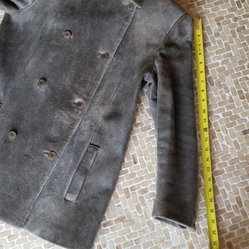 ๐ฅ2/HP๐ฅ on hold not for sale ๐ญCalvin Klein collection gray lamb skin coat, sz S - Picture 7 of 8
